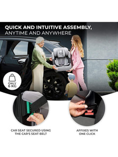 Kinderkraft Comfort Up i-Size Safety Car Seat Booster from 15Months- 12Years, Grey Kinderkraft Mama's Joy