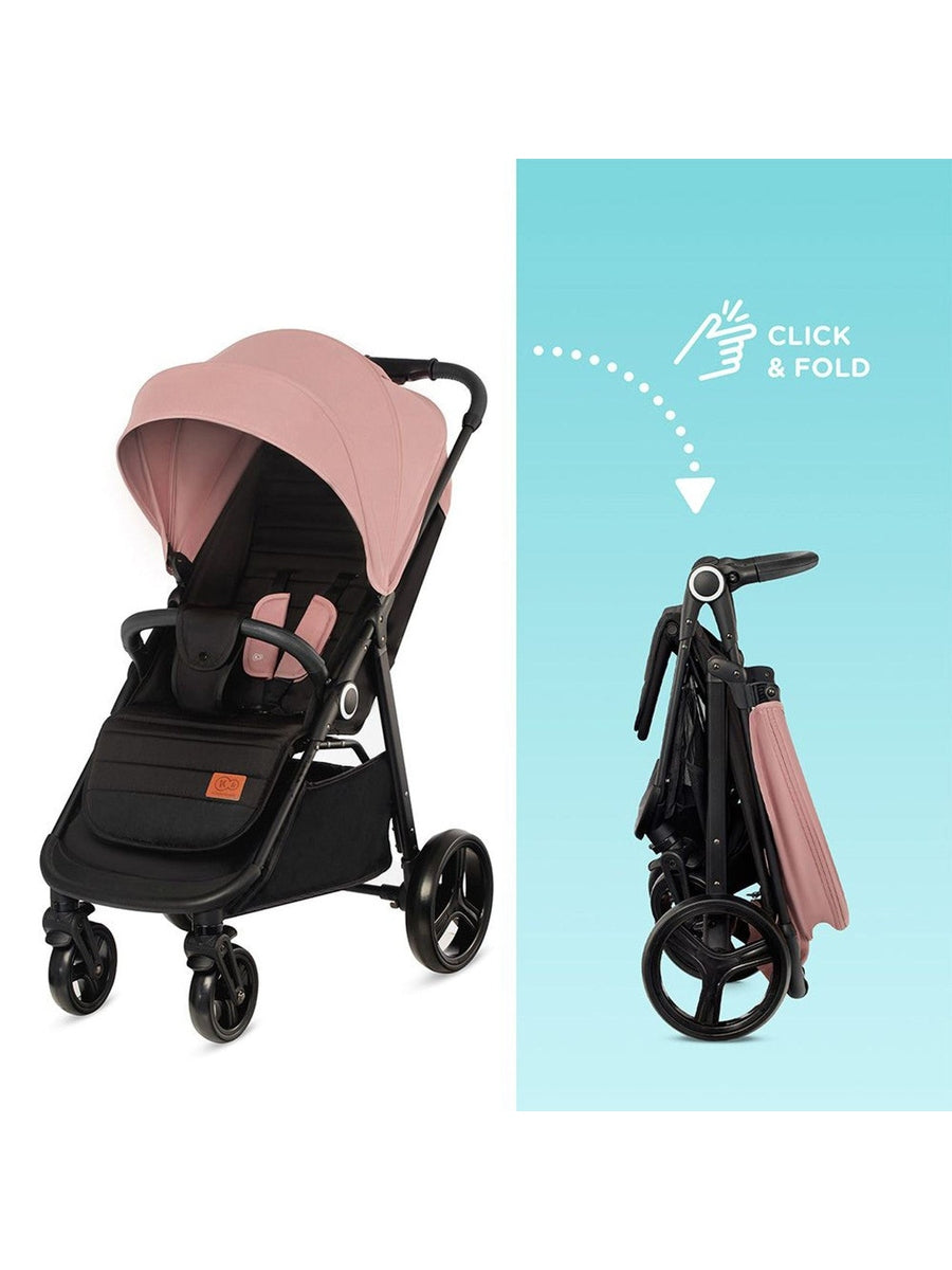 Kinderkraft Grande Plus Pushchair – Pink | One-Hand Fold, Lie-Flat Seat, Birth to 22kg Kinderkraft Mama's Joy