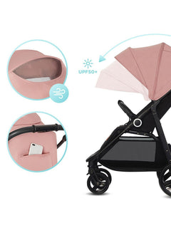 Kinderkraft Grande Plus Pushchair – Pink | One-Hand Fold, Lie-Flat Seat, Birth to 22kg Kinderkraft Mama's Joy