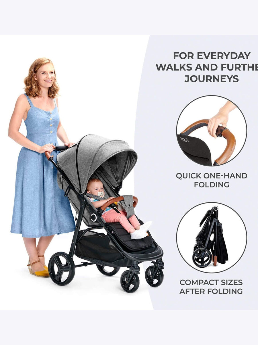 Kinderkraft Grande Plus Stroller - Black Kinderkraft Mama's Joy
