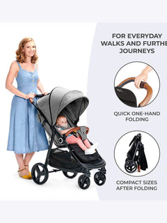 Kinderkraft Grande Plus Stroller - Black Kinderkraft Mama's Joy