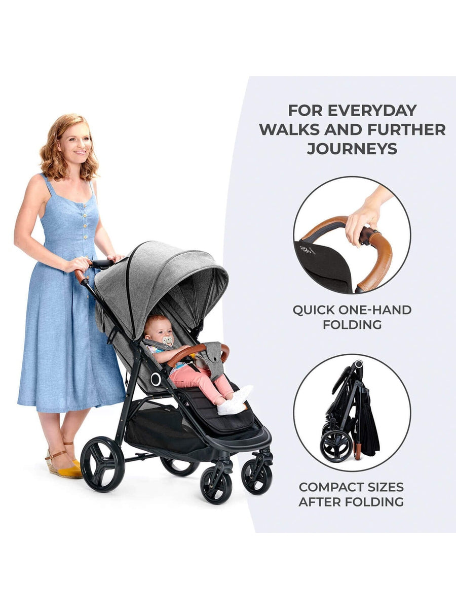 Kinderkraft Grande Plus Stroller - Black Kinderkraft Mama's Joy