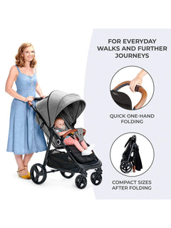 Kinderkraft Grande Plus Stroller - Black Kinderkraft Mama's Joy