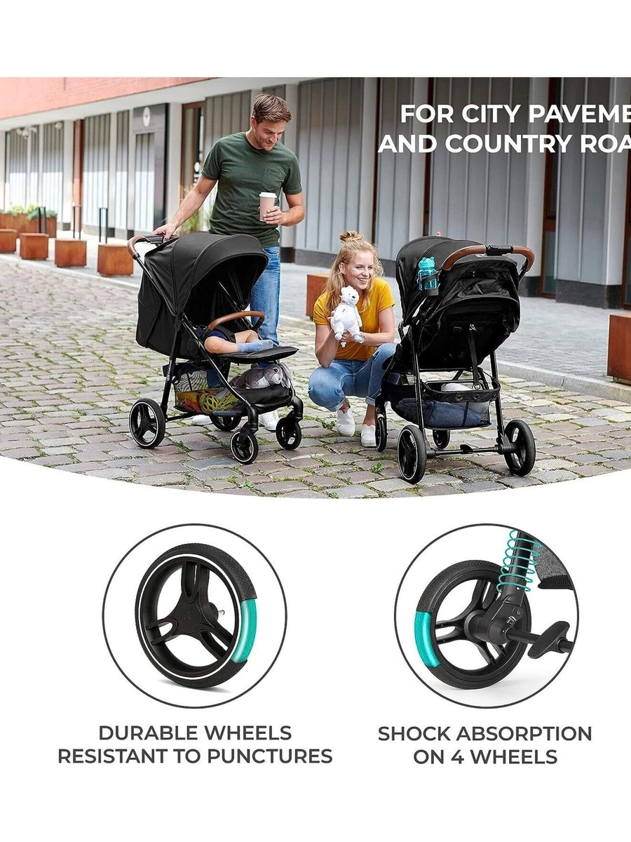 Kinderkraft Grande Plus Toddler Pushchair Pram Stroller Foldable up to 22kg Grey Kinderkraft Mama's Joy