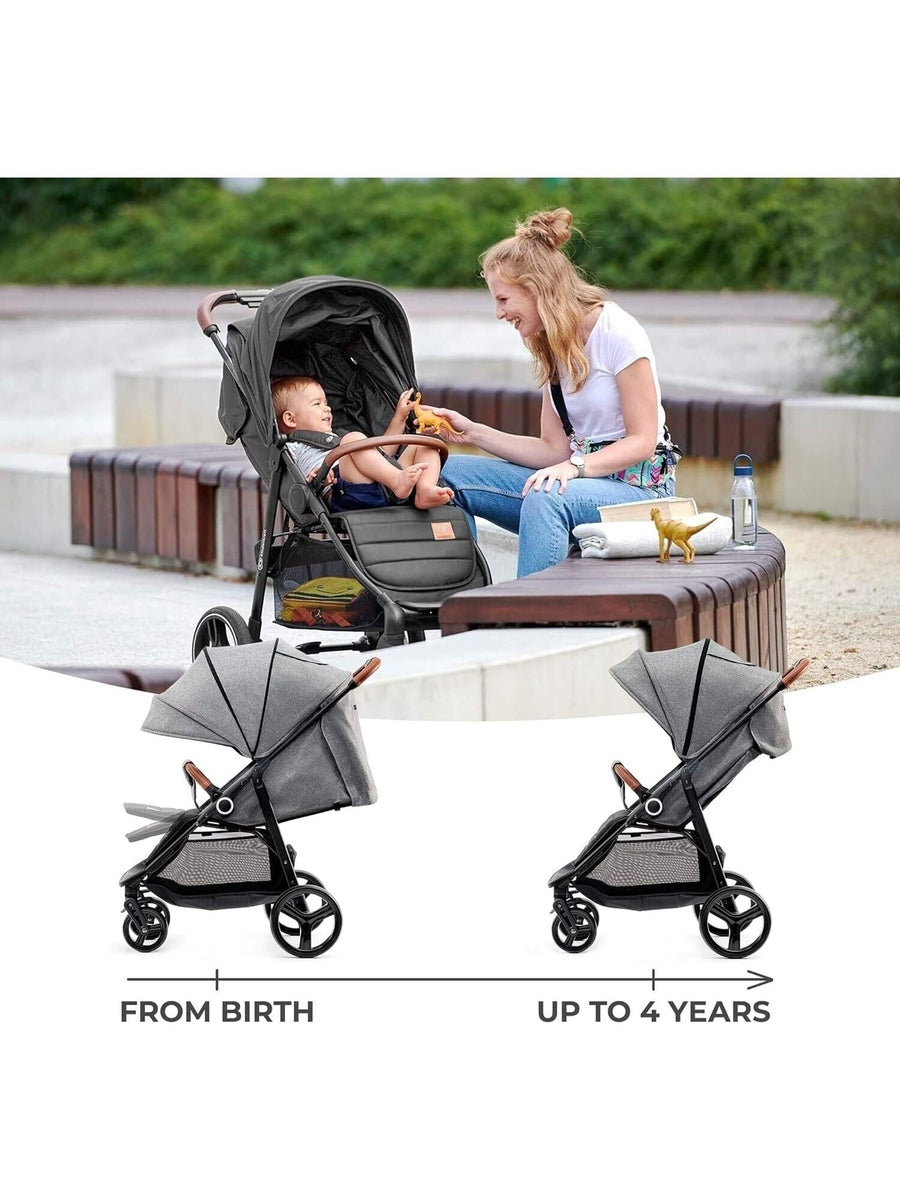 Kinderkraft Grande Plus Toddler Pushchair Pram Stroller Foldable up to 22kg Grey Kinderkraft Mama's Joy