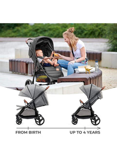 Kinderkraft Grande Plus Toddler Pushchair Pram Stroller Foldable up to 22kg Grey Kinderkraft Mama's Joy