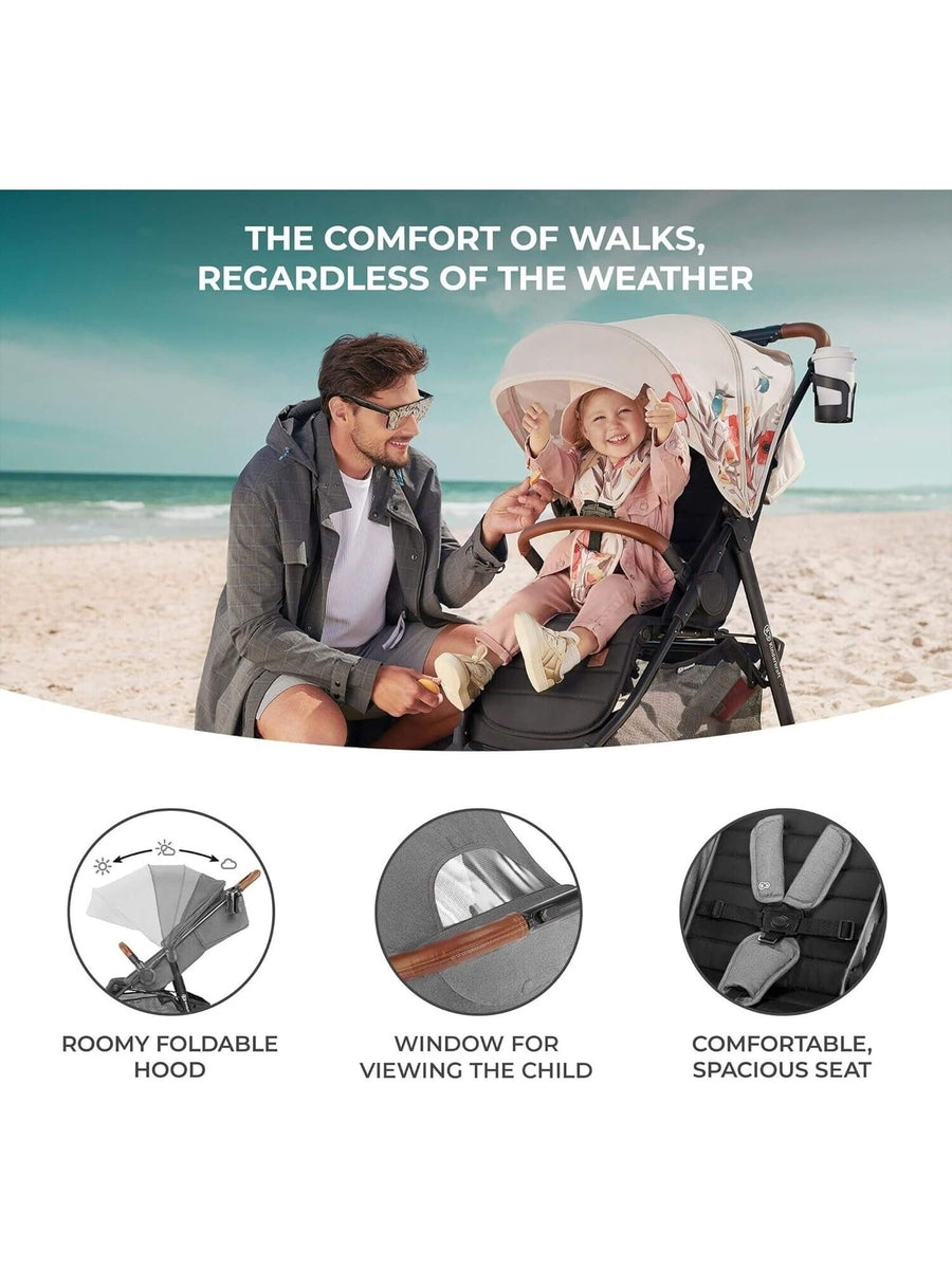 Kinderkraft Grande Plus Toddler Pushchair Pram Stroller Foldable up to 22kg Grey Kinderkraft Mama's Joy