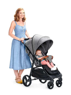 Kinderkraft Grande Plus Toddler Pushchair Pram Stroller Foldable up to 22kg Grey Kinderkraft Mama's Joy