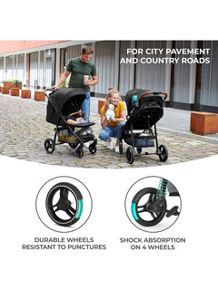 Kinderkraft Grande Plus Toddler Pushchair Pram Stroller Foldable up to 22kg Grey Kinderkraft Mama's Joy