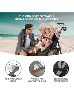 Kinderkraft Grande Plus Toddler Pushchair Pram Stroller Foldable up to 22kg Grey Kinderkraft Mama's Joy