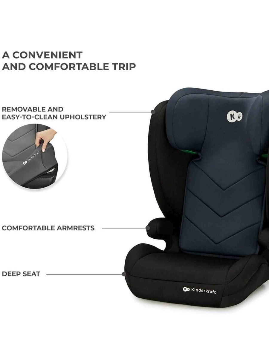 Kinderkraft I-SPARK i-Size Child Adjustable Travel Car Seat 100-150cm - Black Kinderkraft Mama's Joy