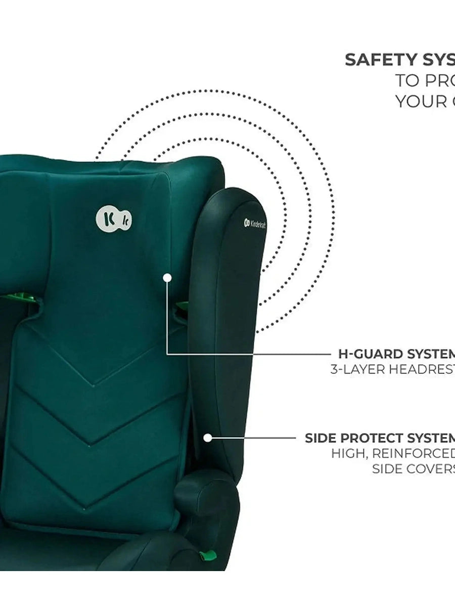 Kinderkraft I-SPARK i-Size Child Adjustable Travel Car Seat 100-150cm Green Kinderkraft Mama's Joy