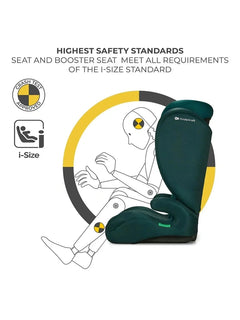 Kinderkraft I-SPARK i-Size Child Adjustable Travel Car Seat 100-150cm Green Kinderkraft Mama's Joy