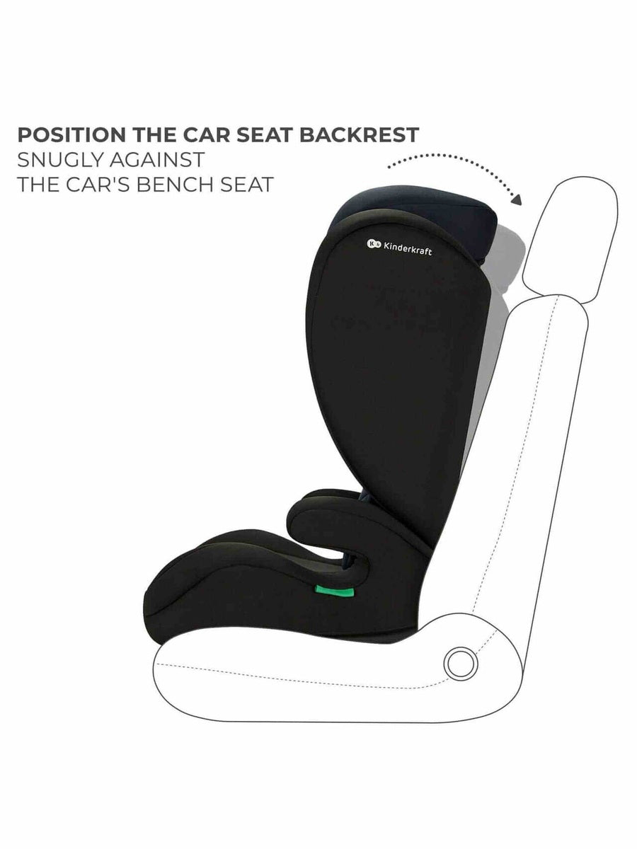 Kinderkraft I-SPARK i-Size Child Adjustable Travel Car Seat 100-150cm - Black Kinderkraft Mama's Joy