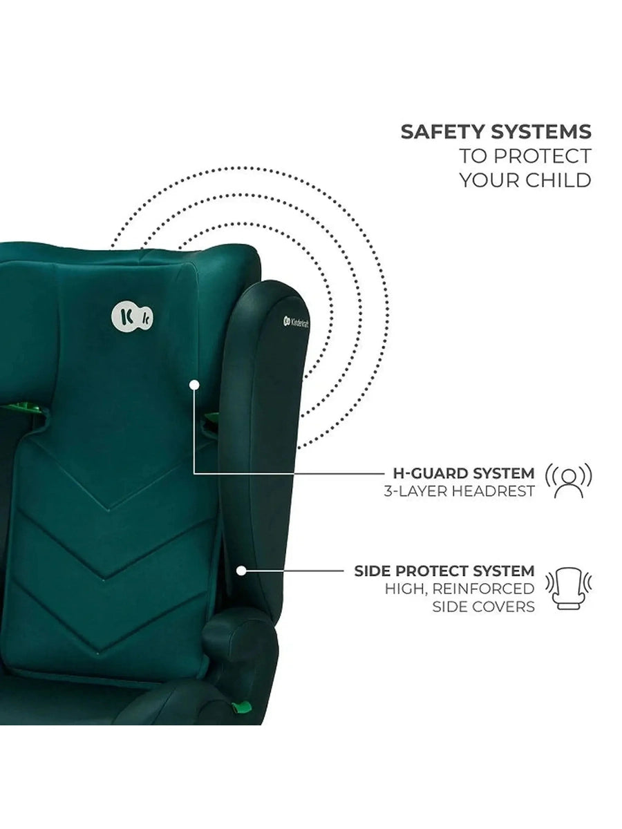 Kinderkraft I-SPARK i-Size Child Adjustable Travel Car Seat 100-150cm Green Kinderkraft Mama's Joy