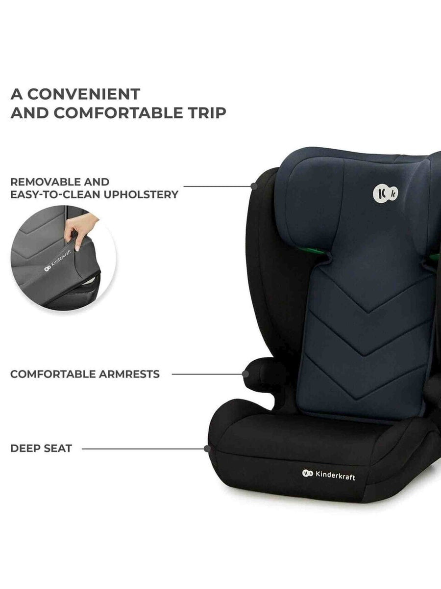 Kinderkraft I-SPARK i-Size Child Adjustable Travel Car Seat 100-150cm - Black Kinderkraft Mama's Joy