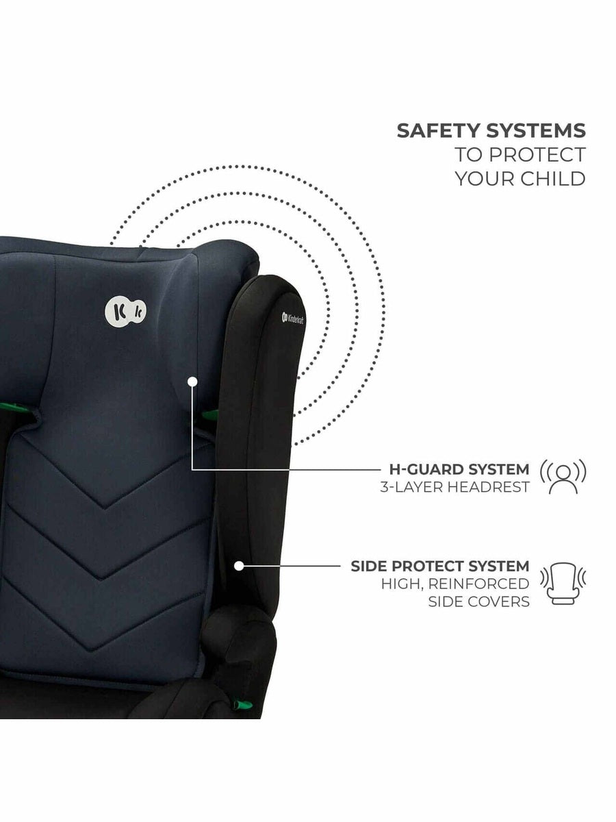 Kinderkraft I-SPARK i-Size Child Adjustable Travel Car Seat 100-150cm - Black Kinderkraft Mama's Joy