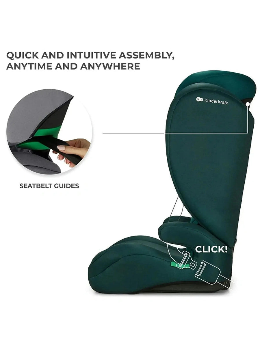 Kinderkraft I-SPARK i-Size Child Adjustable Travel Car Seat 100-150cm Green Kinderkraft Mama's Joy