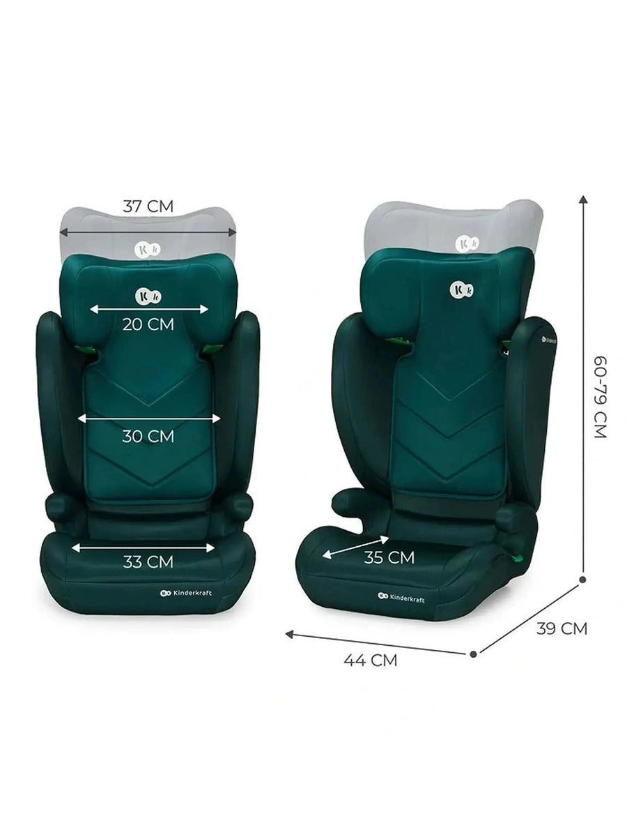 Kinderkraft I-SPARK i-Size Child Adjustable Travel Car Seat 100-150cm Green Kinderkraft Mama's Joy