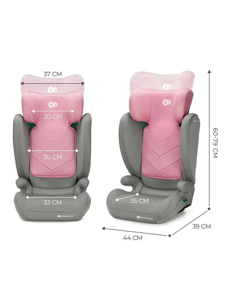 Kinderkraft I-Spark Group 2/3 R129 i-Size Car Seat - Pink Kinderkraft Mama's Joy