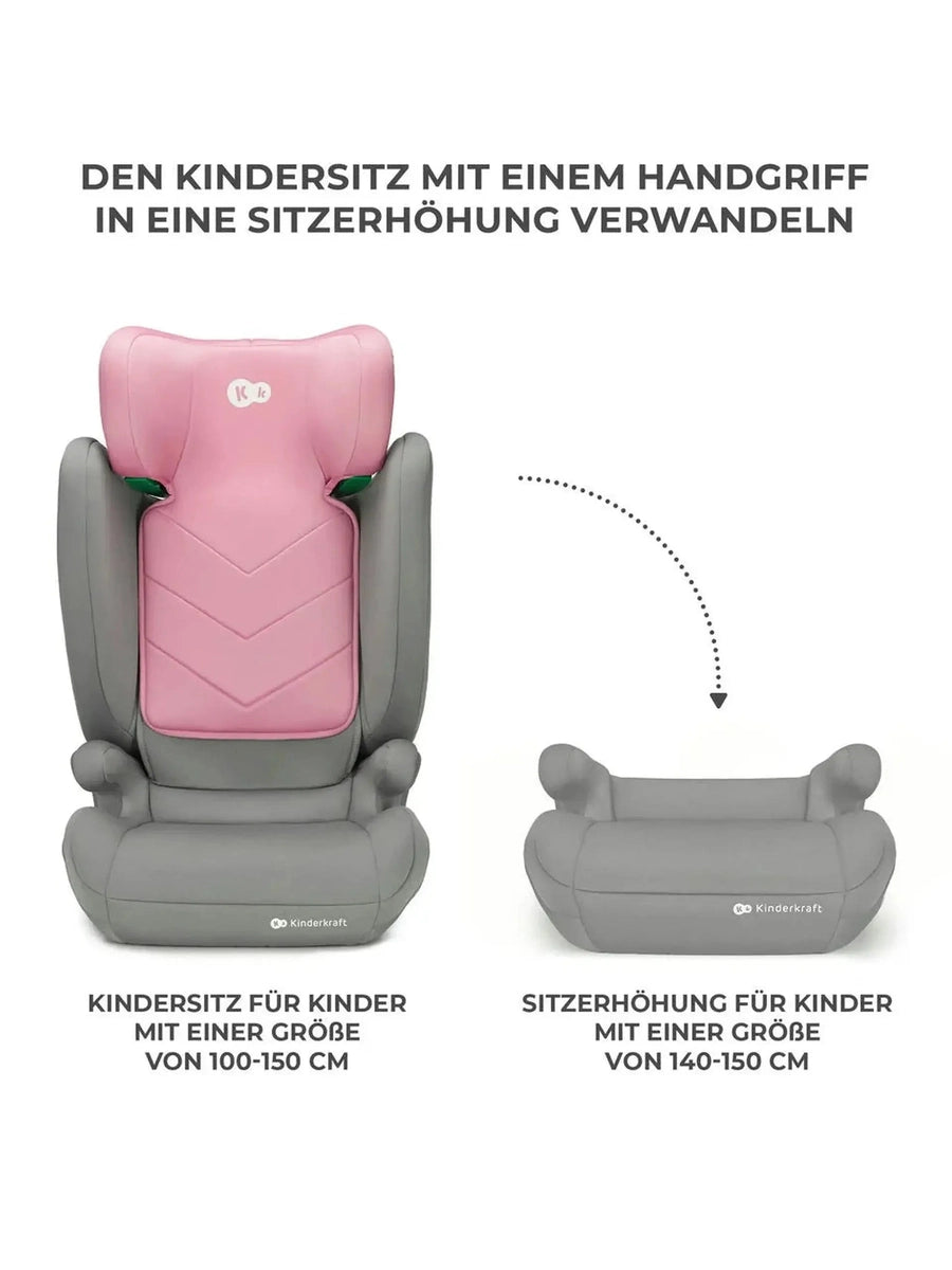 Kinderkraft I-Spark Group 2/3 R129 i-Size Car Seat - Pink Kinderkraft Mama's Joy
