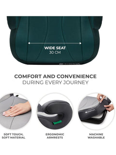 Kinderkraft I-boost Car Seat, I-size, 135-150cm, Baby Seat, Booster Seat Green Kinderkraft Mama's Joy