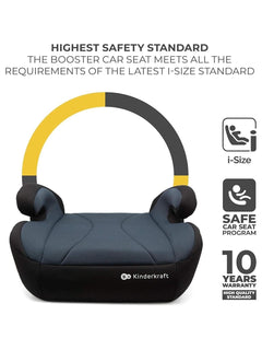 Kinderkraft I-boost Car Seat, I-size, 135-150cm, Baby Seat, Booster Seat Black Kinderkraft Mama's Joy