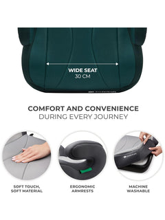 Kinderkraft I-boost Car Seat, I-size, 135-150cm, Baby Seat, Booster Seat Green Kinderkraft Mama's Joy