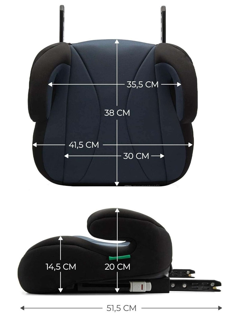 Kinderkraft I-boost Car Seat, I-size, 135-150cm, Baby Seat, Booster Seat Black Kinderkraft Mama's Joy