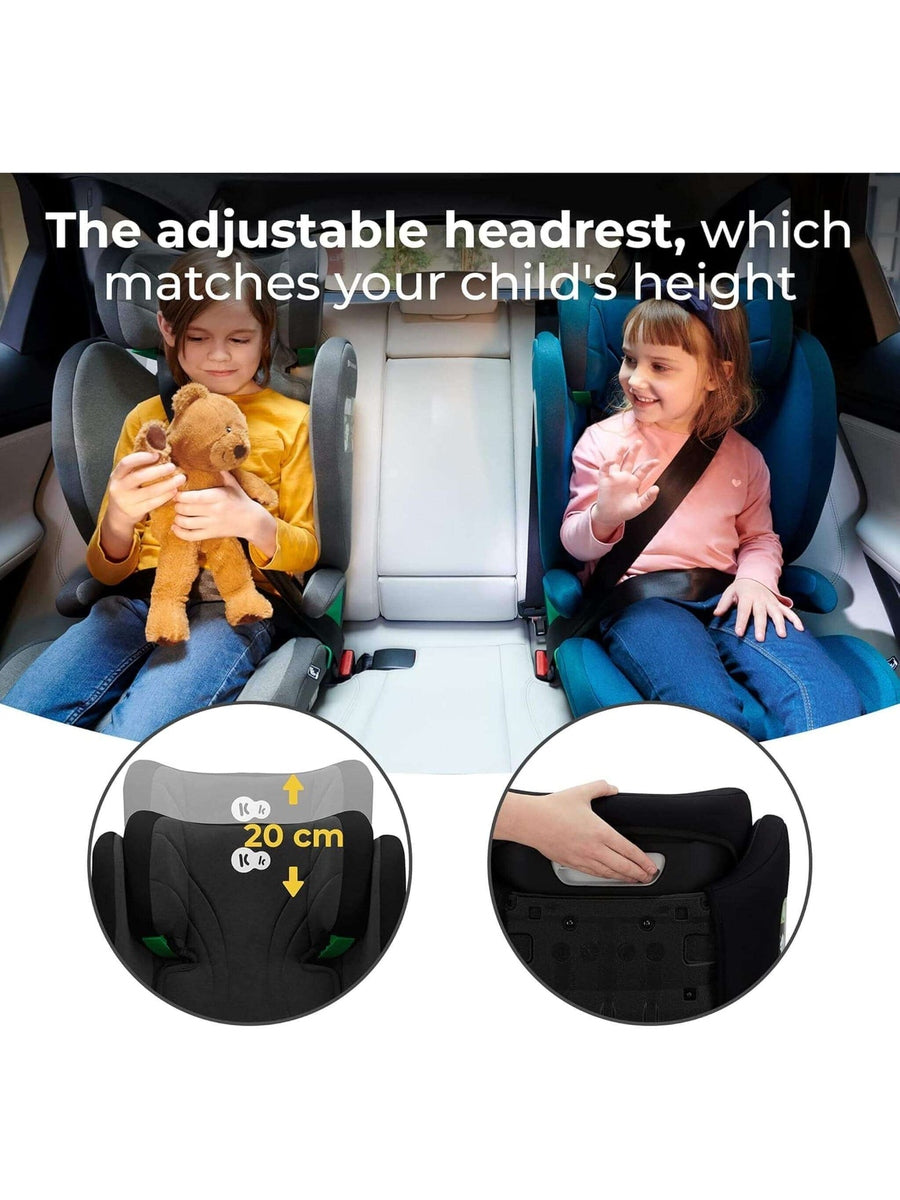 Kinderkraft Junior Fix 2 i-Size Car Booster Child Seat ISOFIX, 3-12Y Black Kinderkraft Mama's Joy