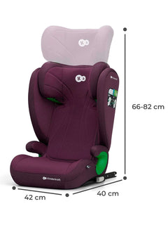 Kinderkraft Junior Fix 2 i-Size Car Booster Child Seat ISOFIX 3-12Y Cherry Pearl Kinderkraft Mama's Joy