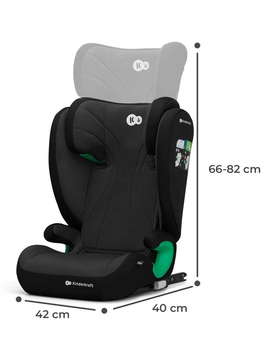 Kinderkraft Junior Fix 2 i-Size Car Booster Child Seat ISOFIX, 3-12Y Black Kinderkraft Mama's Joy