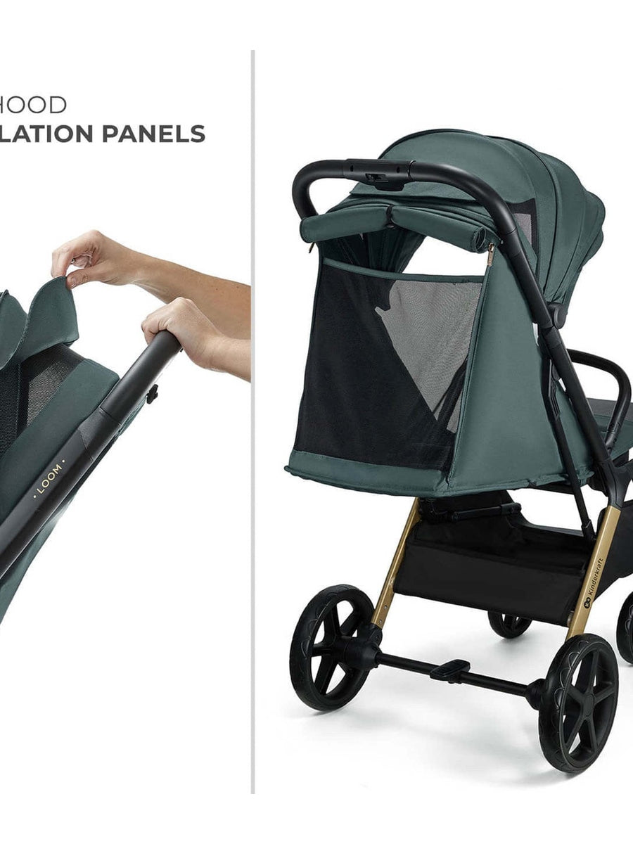 Kinderkraft Loom Stroller – Jade Green | Lightweight, Foldable Pushchair for Birth to 22kg Kinderkraft Mama's Joy