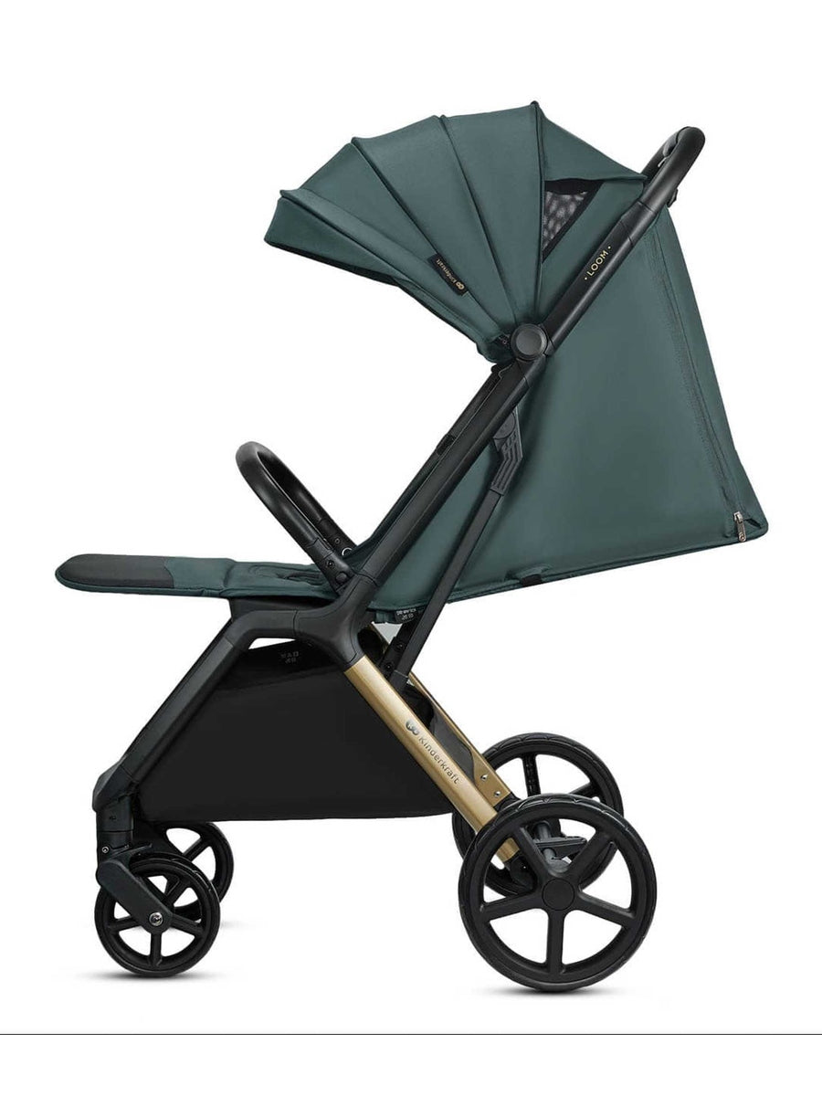 Kinderkraft Loom Stroller – Jade Green | Lightweight, Foldable Pushchair for Birth to 22kg Kinderkraft Mama's Joy