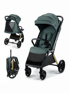 Kinderkraft Loom Stroller – Jade Green | Lightweight, Foldable Pushchair for Birth to 22kg Kinderkraft Mama's Joy