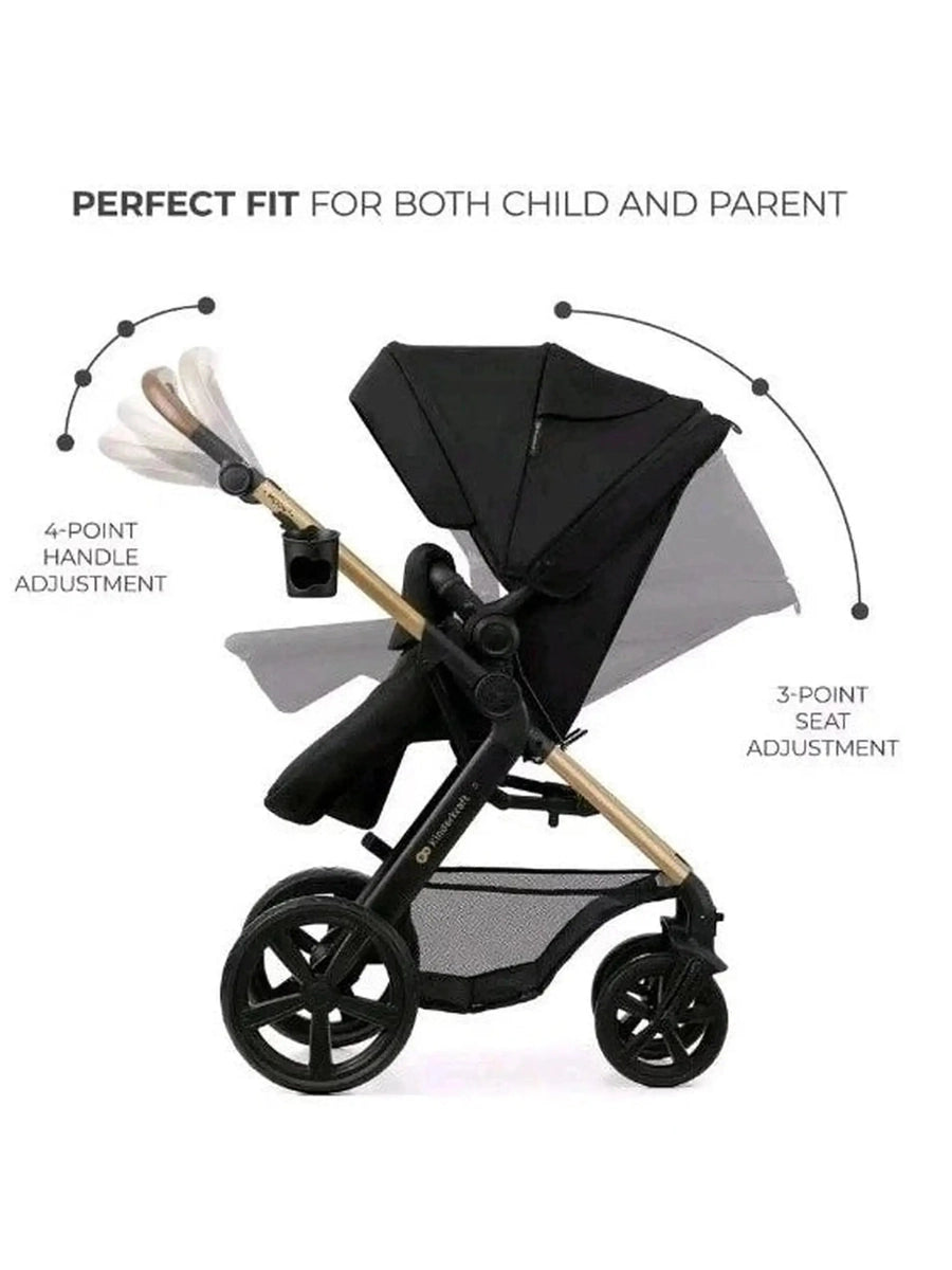 Kinderkraft MOOV 2 Air 3-in-1 Travel System – Pure Black Kinderkraft Mama's Joy