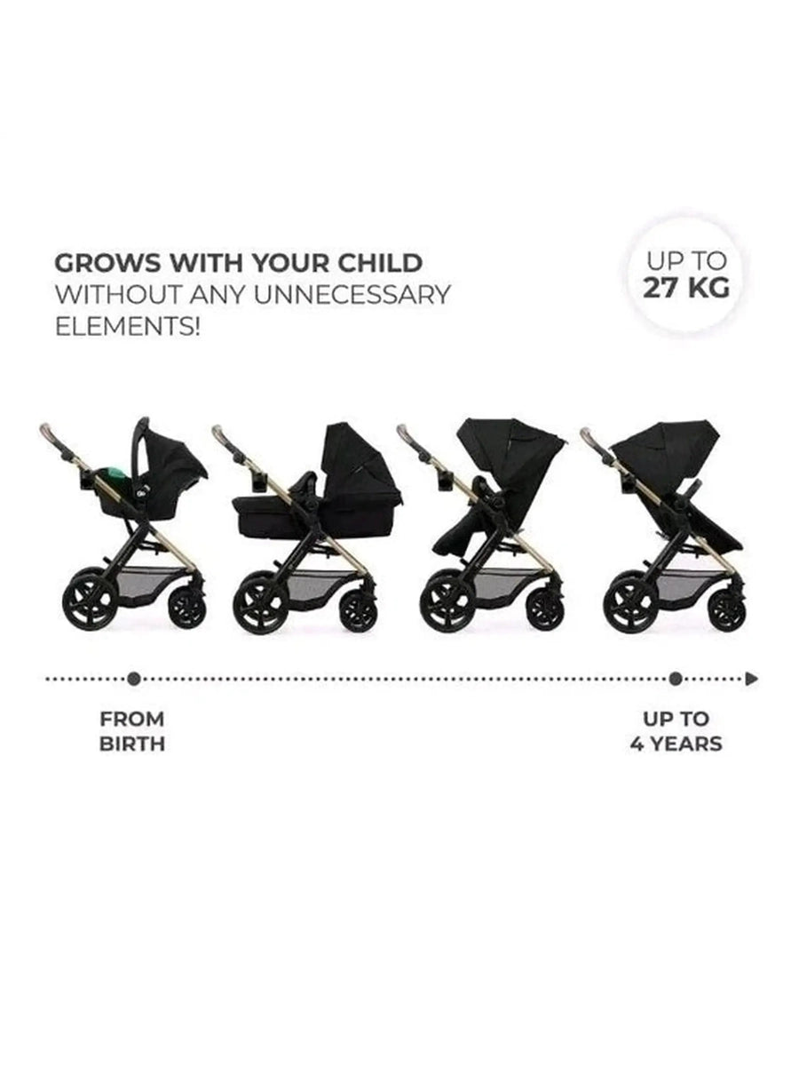 Kinderkraft MOOV 2 Air 3-in-1 Travel System – Pure Black Kinderkraft Mama's Joy