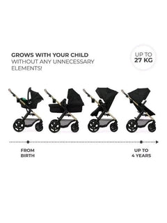 Kinderkraft MOOV 2 Air 3-in-1 Travel System – Pure Black Kinderkraft Mama's Joy