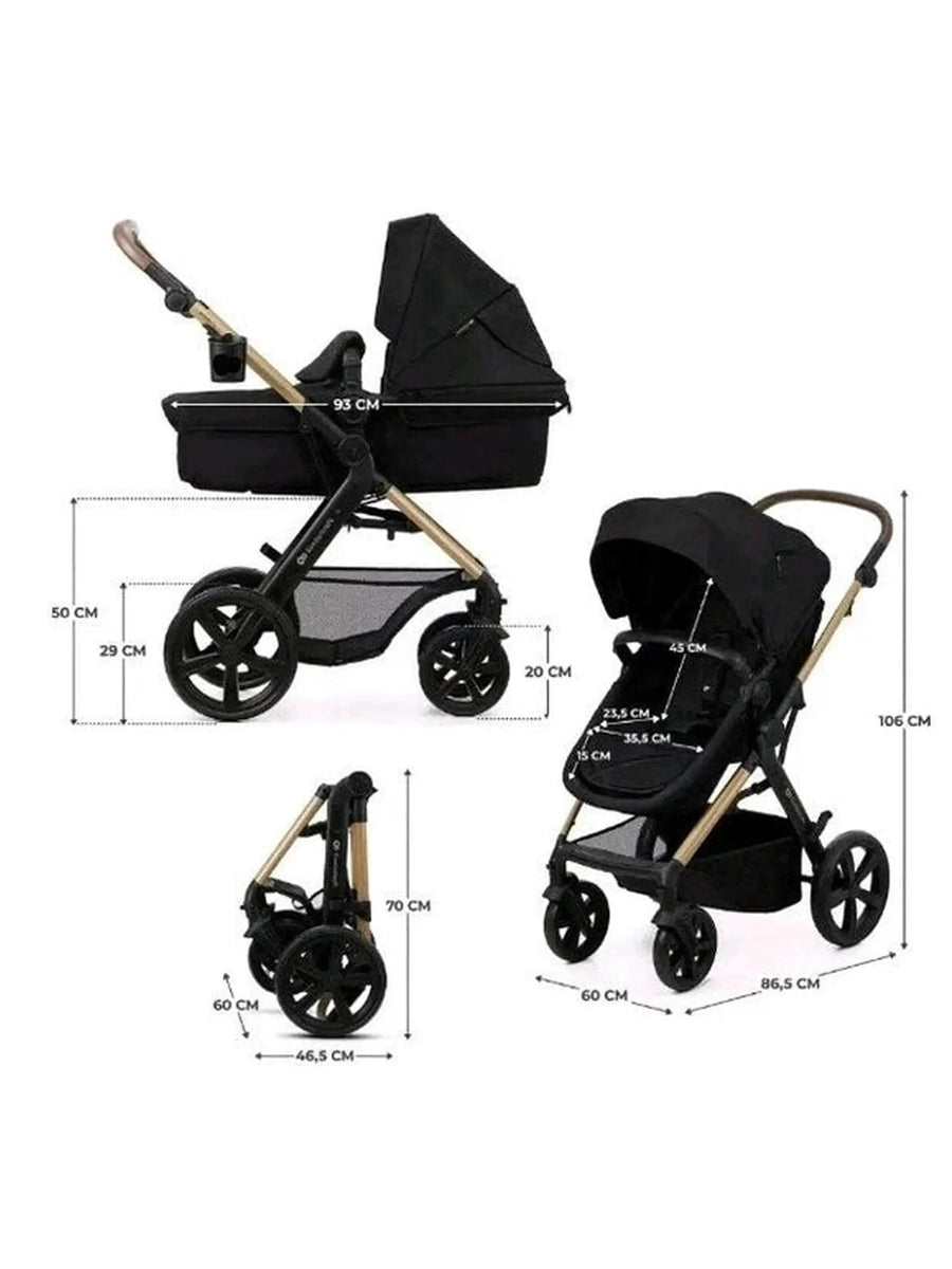 Kinderkraft MOOV 2 Air 3-in-1 Travel System – Pure Black Kinderkraft Mama's Joy