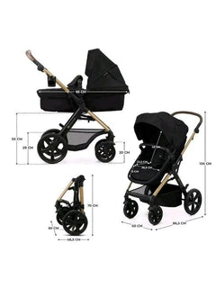 Kinderkraft MOOV 2 Air 3-in-1 Travel System – Pure Black Kinderkraft Mama's Joy