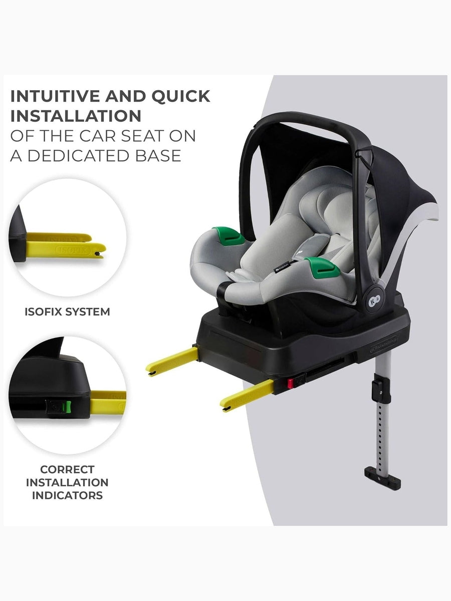 Kinderkraft Mink PRO i-Size Car Seat with ISOFIX Base – Grey 40–75 cm Kinderkraft Mama's Joy
