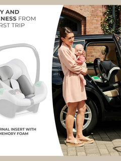Kinderkraft Mink PRO i-Size Car Seat with ISOFIX Base – Grey 40–75 cm Kinderkraft Mama's Joy