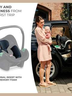 Kinderkraft Mink PRO i-Size Car Seat with ISOFIX Base – Black 40–75 cm Kinderkraft Mama's Joy