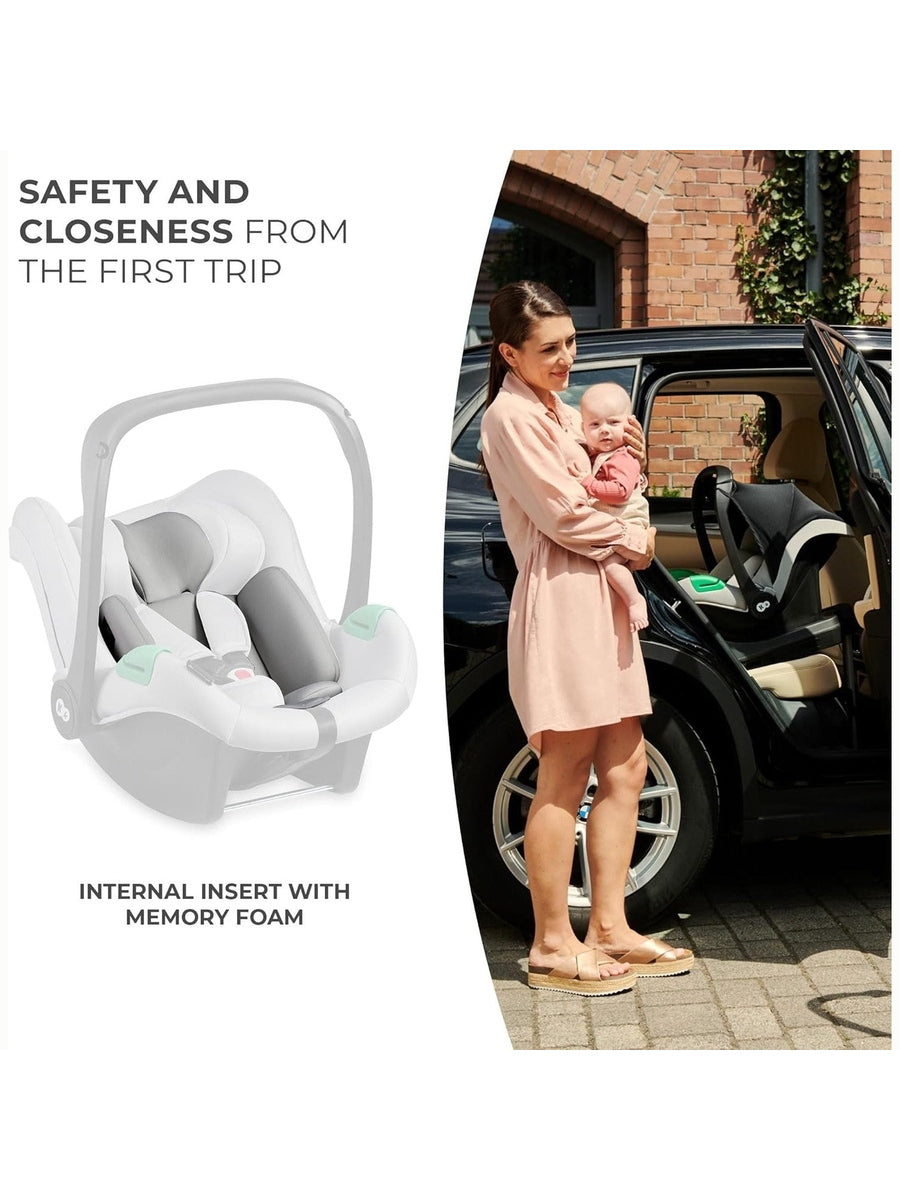 Kinderkraft Mink PRO i-Size Car Seat with ISOFIX Base – Grey 40–75 cm Kinderkraft Mama's Joy
