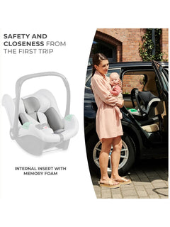 Kinderkraft Mink PRO i-Size Car Seat with ISOFIX Base – Grey 40–75 cm Kinderkraft Mama's Joy
