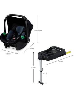 Kinderkraft Mink PRO i-Size Car Seat with ISOFIX Base – Black 40–75 cm Kinderkraft Mama's Joy