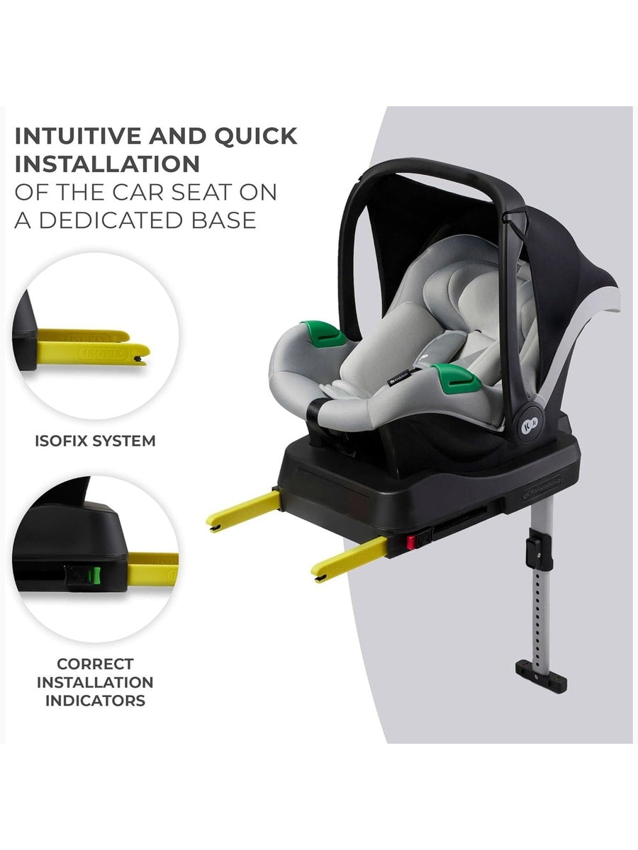 Kinderkraft Mink PRO i-Size Car Seat with ISOFIX Base – Grey 40–75 cm Kinderkraft Mama's Joy