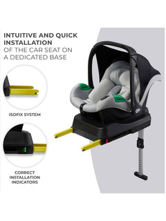 Kinderkraft Mink PRO i-Size Car Seat with ISOFIX Base – Grey 40–75 cm Kinderkraft Mama's Joy