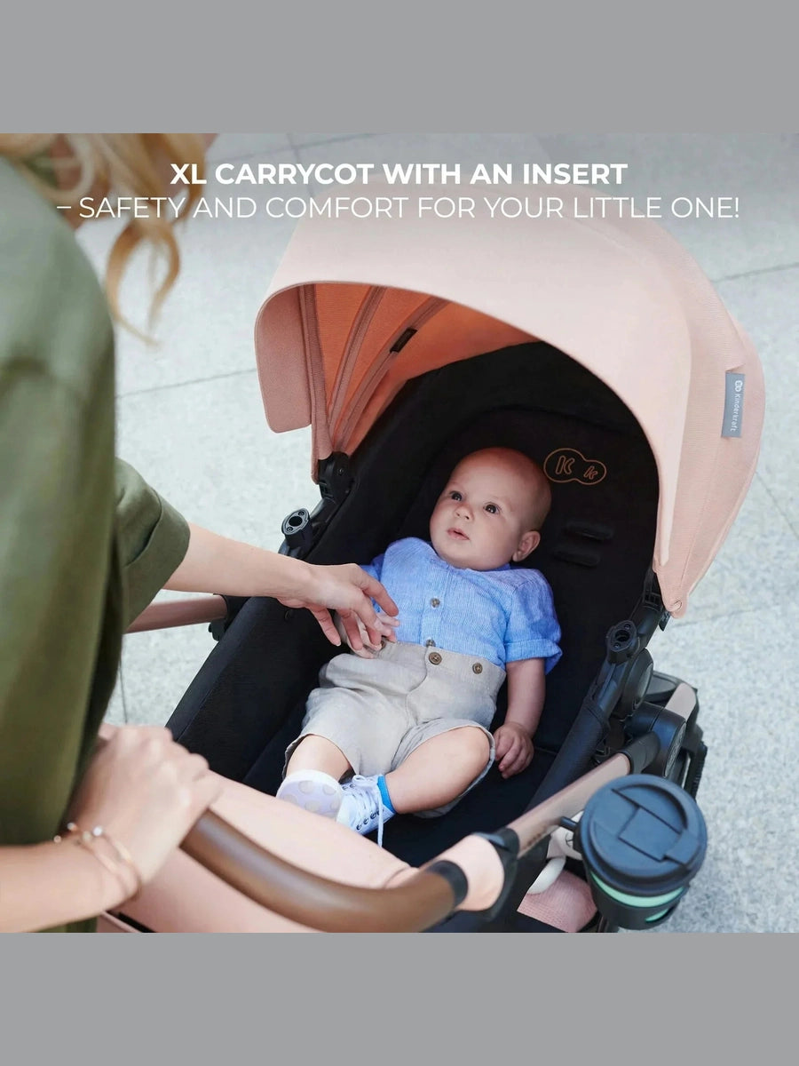 Kinderkraft Moov 2 3-in-1 Travel System with Mink Pro i-Size Car Seat – Sand Beige Kinderkraft Mama's Joy