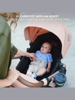 Kinderkraft Moov 2 3-in-1 Travel System with Mink Pro i-Size Car Seat – Sand Beige Kinderkraft Mama's Joy